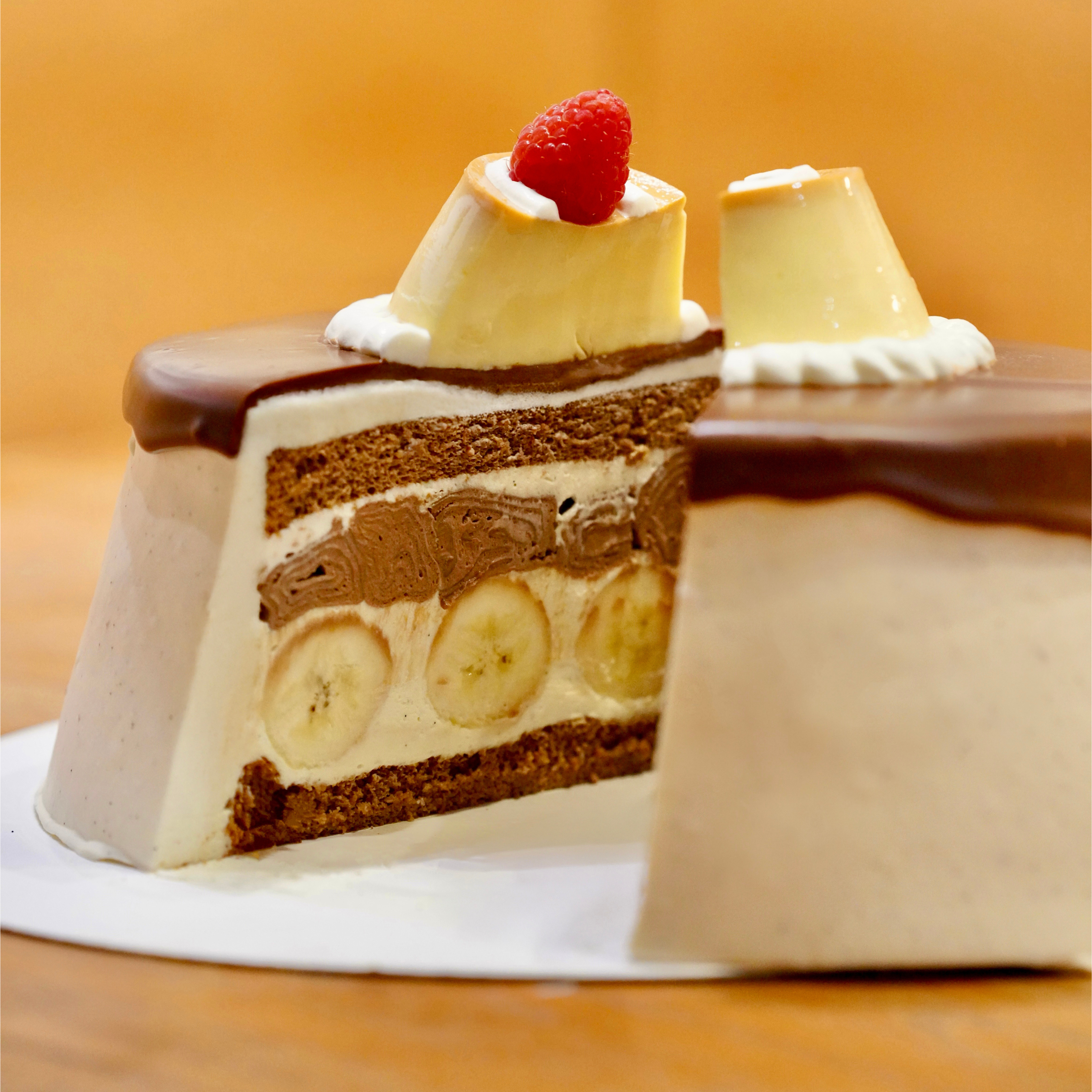 Banana Chocolate Crêpe Shortcake